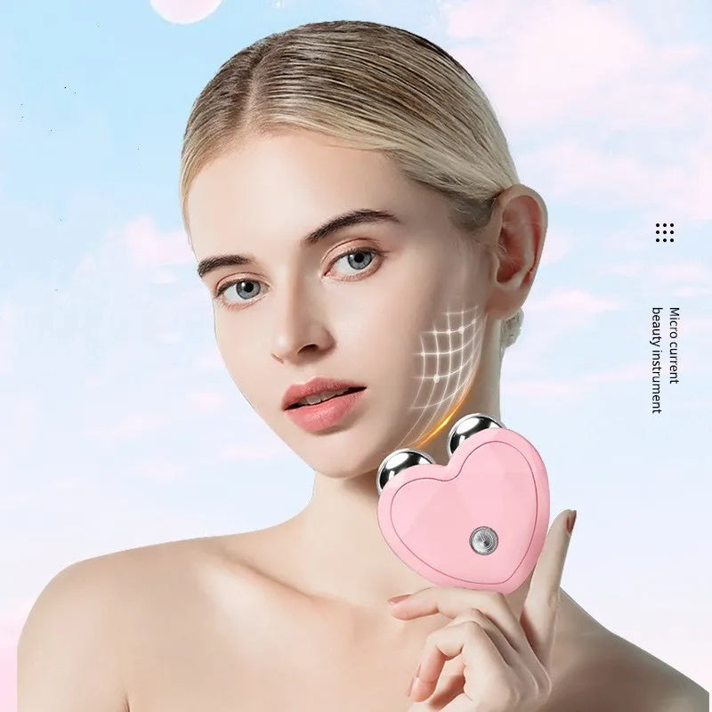 EMS Face Lifting Machine Facial Massager Microcurrent Roller Skin Tightening Rejuvenation Beauty Charging Facial Anti Wrinkle - Otaj Gifts