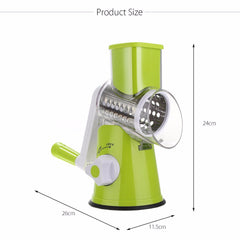Vegetable Cutter Round Mandoline Slicer Potato Julienne Carrot Grater Cheese - Otaj Gifts