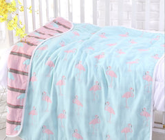 110 * 110cm baby bath towel cover blanket gauze children quilt quality baby children pure cotton 6 six layer gauze bath towel - Otaj Gifts