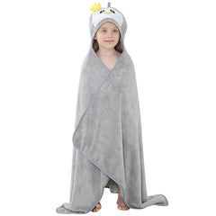 Polyester Bath Towel With Hood For Children - Otaj Gifts