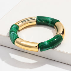 Fashion Bracelet Acrylic Gold Powder Plus Gold Ladies - Otaj Gifts