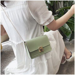 Ladies Fashion Simple Chain Small Square Bag - Otaj Gifts