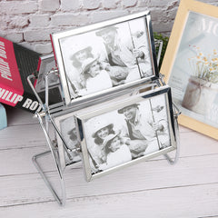 Horizontal Placement Photography Studio Rotating Metal Photo Picture Frame for 6x4in Photo - Otaj Gifts