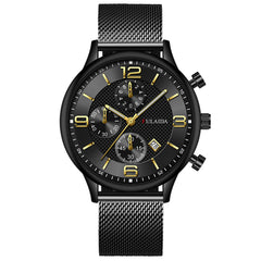 Mesh Strap Calendar Quartz Simple Casual All-match Men's Watch - Otaj Gifts