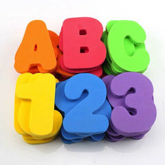 Numbers and letters stickers Bath toys - Otaj Gifts