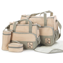 Baby Diaper Bag Suits For Mom Baby Bottle Holder Mother Mummy Stroller Maternity Nappy Bags Sets - Otaj Gifts