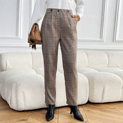 Houndstooth Feet Ladies Suit Pant - Otaj Gifts
