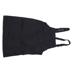 Kitchen Apron Black Apron Polyester Pockets Adjustable Strap Unisex Apron for Home Commercial Coffee Shop Restaurants - Otaj Gifts