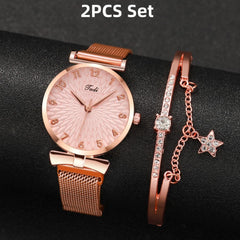 Suit Women's Quartz Watch With Bracelet - Otaj Gifts