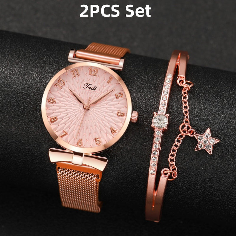 Suit Women's Quartz Watch With Bracelet - Otaj Gifts