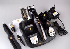 Kemei 6 in 1 Rechargeable Hair Trimmer Titanium Hair Clipper Electric Shaver Beard Trimmer Men Styling Tools Shaving Machine 600 - Otaj Gifts