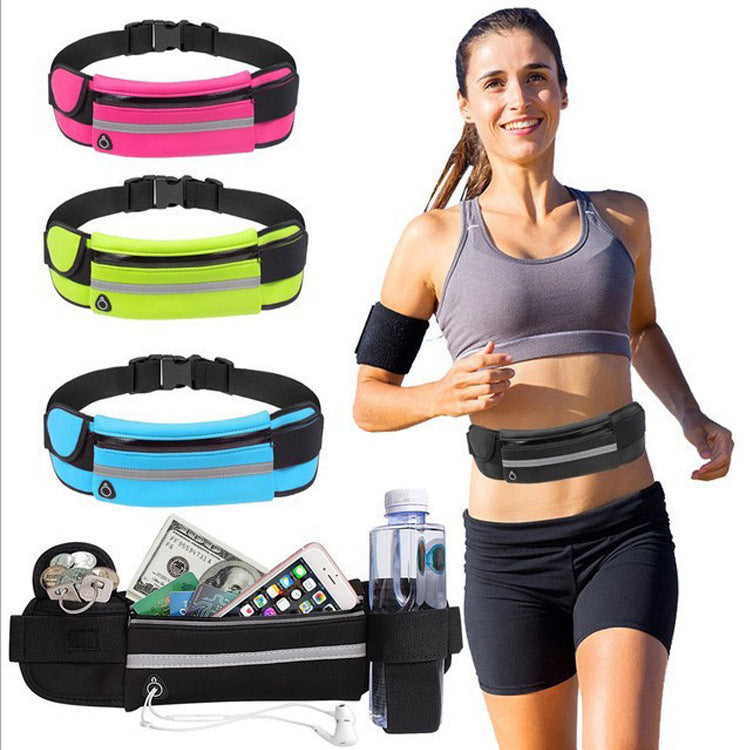 Fitness Waist Bag With Pocket Slim Running Jogging Belt Fanny Pack Bag For Hiking Cycling Workout Sports Gym - Otaj Gifts
