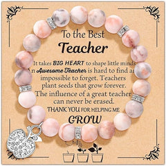 Fashion Natural Stone Pinkred Zebra Tree Of Life Gifts Big Little Sister Bracelet Birthday Jewelry Girls Braclet Gifta For Girl Boy - Otaj Gifts