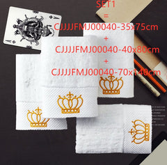 Cotton gift towel custom embroidery boutique hotel hotel sauna large bath towel - Otaj Gifts