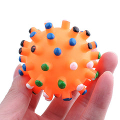 Pet Sounding Vinyl Thorn Ball Bite Resistant Toy - Otaj Gifts