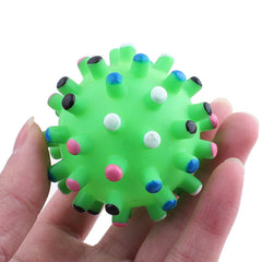 Pet Sounding Vinyl Thorn Ball Bite Resistant Toy - Otaj Gifts