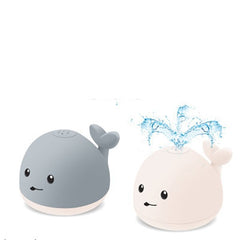Baby Cute Cartoon Whale Floating Spraying Water Bath Toys With Light Music LED Light Baby Toys - Otaj Gifts