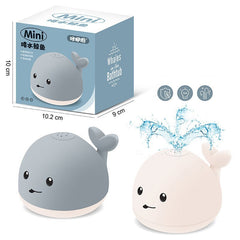 Baby Cute Cartoon Whale Floating Spraying Water Bath Toys With Light Music LED Light Baby Toys - Otaj Gifts