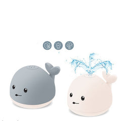Baby Cute Cartoon Whale Floating Spraying Water Bath Toys With Light Music LED Light Baby Toys - Otaj Gifts