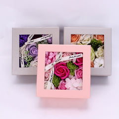 Teacher's Day Gift Creative Gift Soap Flower Gift Box Girlfriends Birthday Gift Simulation Rose Soap Flower For Teacher - Otaj Gifts