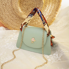 Silk Scarf Handbag Mobile Phone Bag Chain Bag Shoulder Messenger Bag - Otaj Gifts