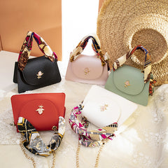 Silk Scarf Handbag Mobile Phone Bag Chain Bag Shoulder Messenger Bag - Otaj Gifts