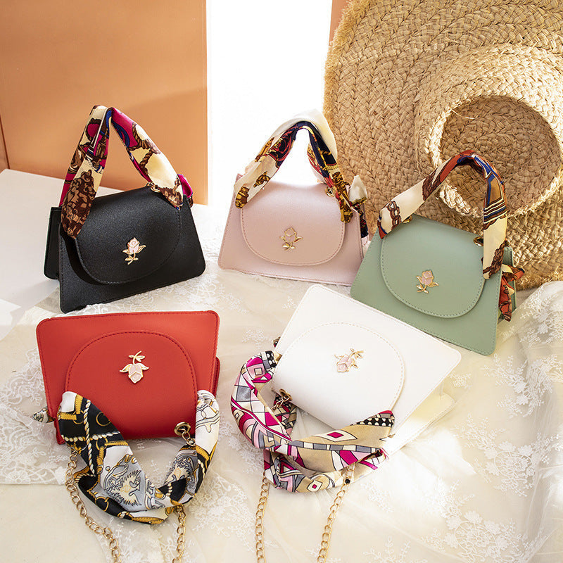 Silk Scarf Handbag Mobile Phone Bag Chain Bag Shoulder Messenger Bag - Otaj Gifts