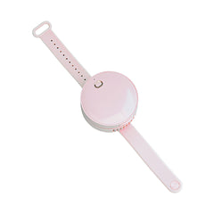 Portable Wrist Fan Mirror Leafless USB Rechargeable 3 Speed Adjustable Air Cooler Handheld - Otaj Gifts