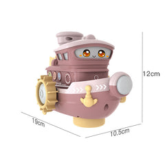 Electric Water Rotating Spray Ship Toys Cartoon Boat Funny Baby Bath Toys - Otaj Gifts