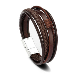Wholesale Price Classic Genuine Leather Bracelet For Men - Otaj Gifts