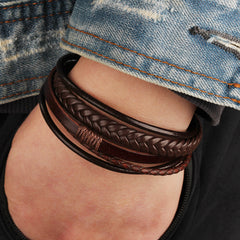 Wholesale Price Classic Genuine Leather Bracelet For Men - Otaj Gifts