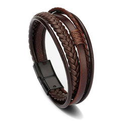 Wholesale Price Classic Genuine Leather Bracelet For Men - Otaj Gifts