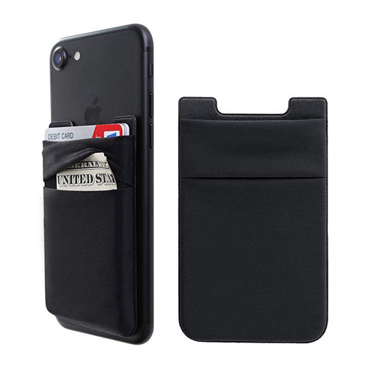 Best-Selling Lycra Card Holder U-Shaped Dual-Card Mobile Phone Card Sticker Student Card Holder 3m Glue Phone Back Sticker - Otaj Gifts