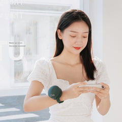 Portable Wrist Fan Mirror Leafless USB Rechargeable 3 Speed Adjustable Air Cooler Handheld - Otaj Gifts
