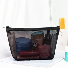 Portable Travel Toiletry Bag Transparent Mesh Toiletry Bag - Otaj Gifts