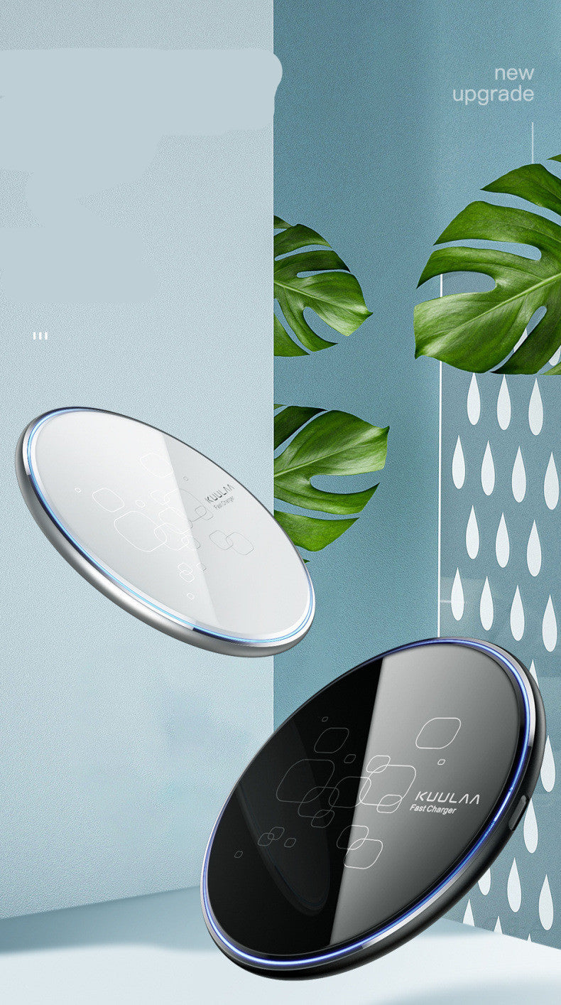 Desktop Disc Ultra-thin Fast Charging Mobile Phone Wireless Charger - Otaj Gifts