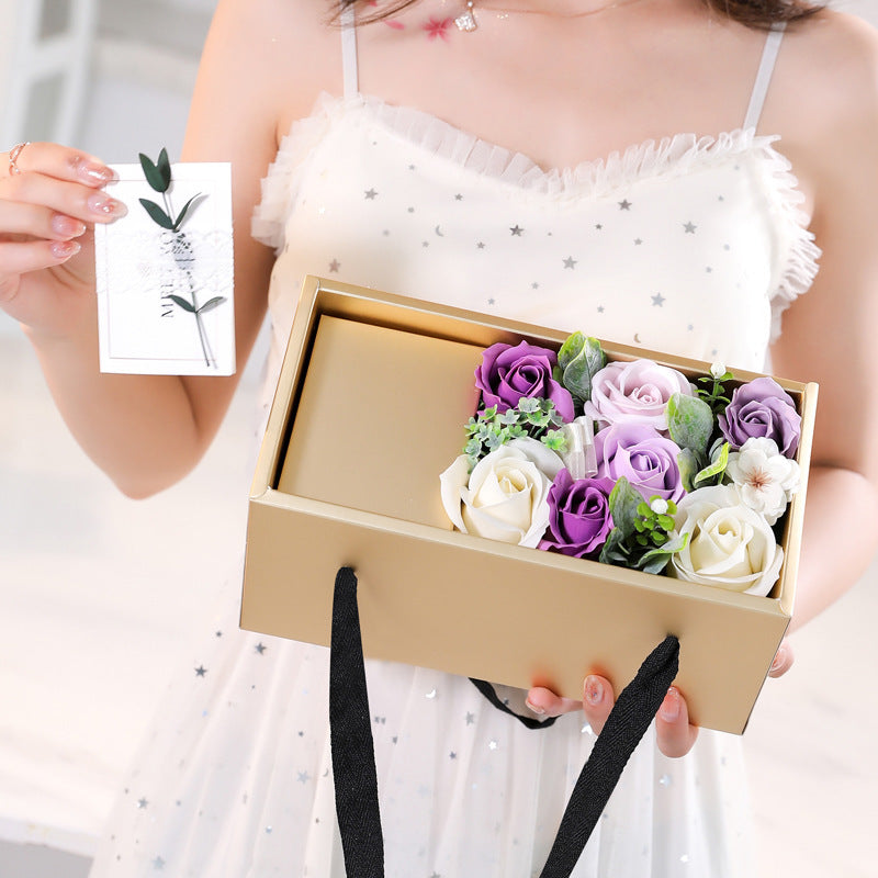 Soap Flower Rose Gift Box Mother's Day Gift Ideas Valentine's Day 520 Gift - Otaj Gifts