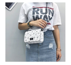 All-match Korean Messenger Bag Ins Super Fire Chain Shoulder Bag Lock Small Square Bag - Otaj Gifts