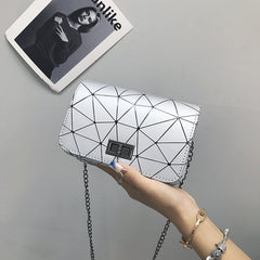 All-match Korean Messenger Bag Ins Super Fire Chain Shoulder Bag Lock Small Square Bag - Otaj Gifts