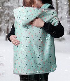 Go Out To Keep Warm Cloak Blanket Baby Blanket Small Quilt - Otaj Gifts