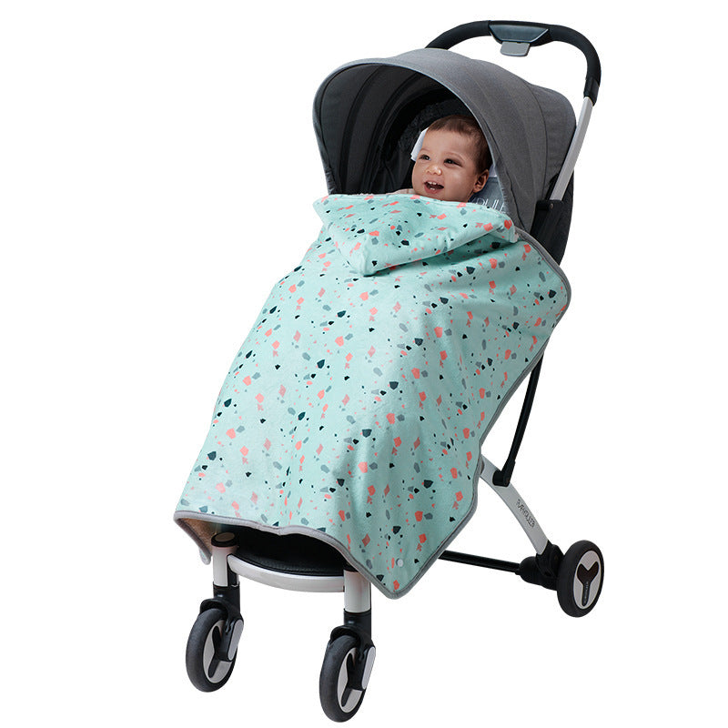 Go Out To Keep Warm Cloak Blanket Baby Blanket Small Quilt - Otaj Gifts