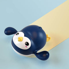 Baby Bath Toy Kawaii Swimming Penguin Bath Pool Toy Cute Wind Up Little Penguin Bath Toys Set Baby Montessori Educational Toys - Otaj Gifts
