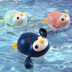 Baby Bath Toy Kawaii Swimming Penguin Bath Pool Toy Cute Wind Up Little Penguin Bath Toys Set Baby Montessori Educational Toys - Otaj Gifts