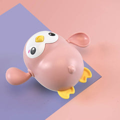 Baby Bath Toy Kawaii Swimming Penguin Bath Pool Toy Cute Wind Up Little Penguin Bath Toys Set Baby Montessori Educational Toys - Otaj Gifts