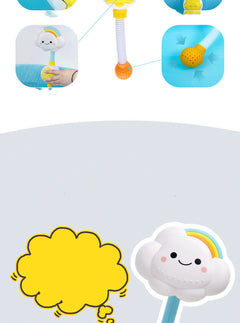 Baby Bath Toys, Children'S Water Bath Toys, Boys And Girls, Infants And Young Children, Manual Rainbow Cloud Spray Shower - Otaj Gifts
