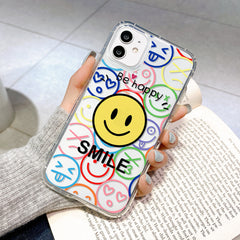Compatible with Apple, Compatible with Apple , Transparent Painted IPhone11 Apple 12pro Air Cushion Anti-fall - Otaj Gifts