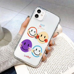 Compatible with Apple, Compatible with Apple , Transparent Painted IPhone11 Apple 12pro Air Cushion Anti-fall - Otaj Gifts