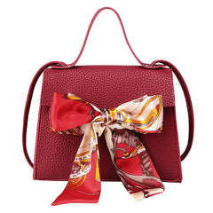 Lychee Pattern Silk Scarf Kelly Bag - Otaj Gifts