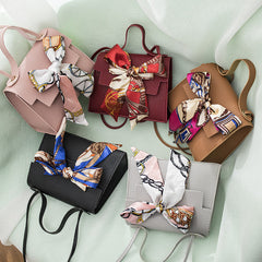 Lychee Pattern Silk Scarf Kelly Bag - Otaj Gifts