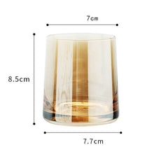 Simple Home Glass Colorful Whiskey Glass - Otaj Gifts